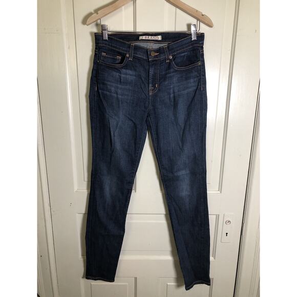 J Brand Skinny Leg Dark Vintage Blue Jeans Size 28 - Picture 1 of 10